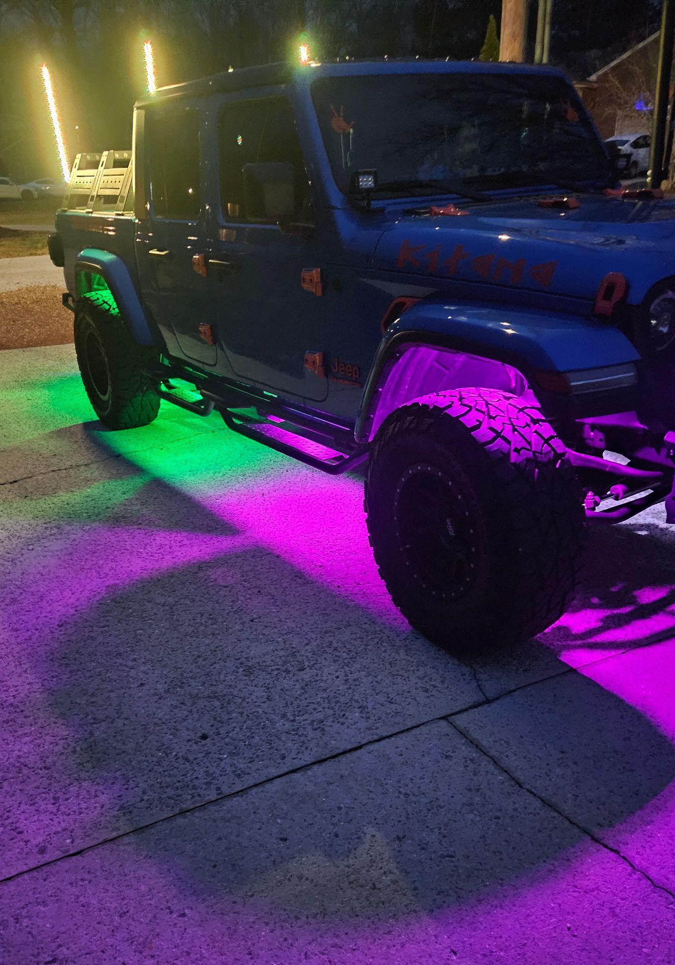 Rock lights installation, underglow 